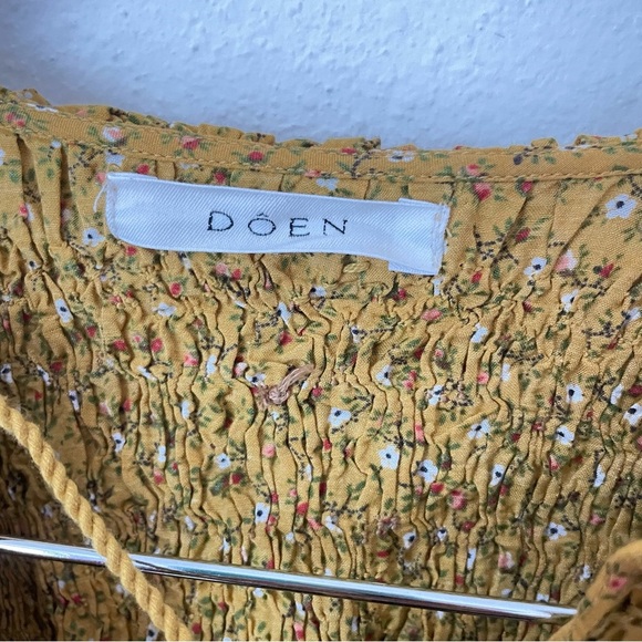 Doen Cordelia Mini Dress in Sunsoaked Foothills Floral Print Small - Picture 5 of 8